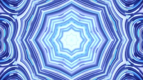 Luminous Abstract Kaleidoscope Pattern Motion Graphics