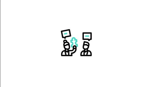 Animiertes Strategie-Symbol