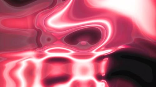 Fluid Red Glowing Abstract Liquid Motion