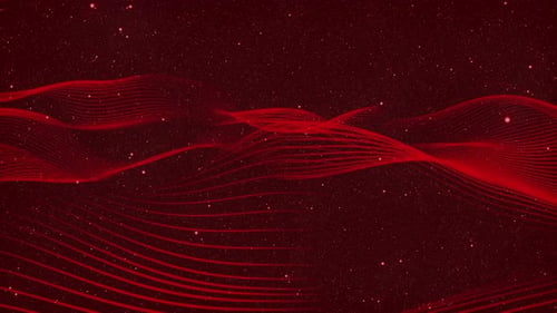 4k red particle animated line background