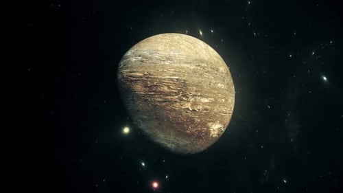 Rotating Exoplanet in Distant Galaxy