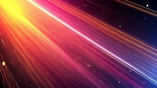 Abstract vibrant radiating light streaks