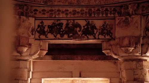 Peintures murales anciennes et grandeur architecturale du temple de Gori, Nagarparkar, Pakistan