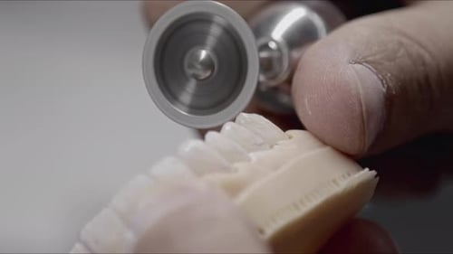 Crafting a Denture Model with a Dental Machine