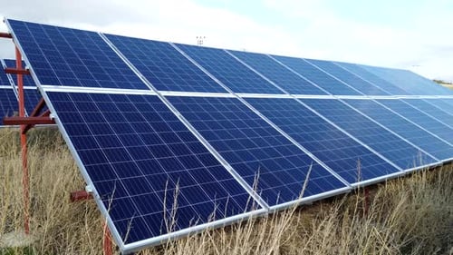 Solar Panels Stock Video Footage