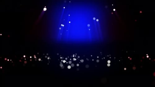 Falling Blue Particles Background Loop