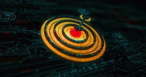 Target business strategy symbol digital concept