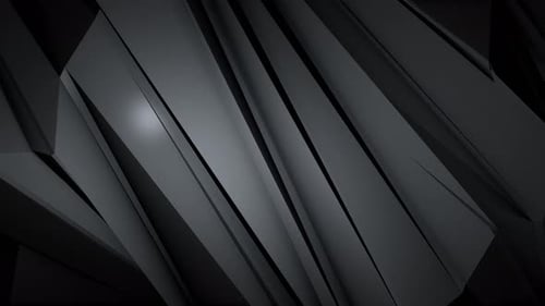 Dark Geometric Abstract Polygon Motion Background
