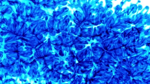Abstract Dark Blue Fractal Design on White