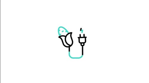 Animiertes Biomasse-Symbol