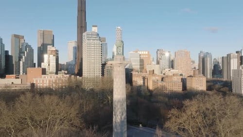 Aerial view of the Prison Ship Martyr's Monument