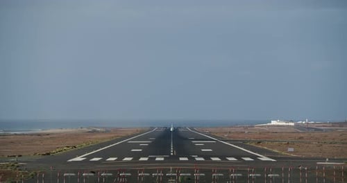 The plane went to take off