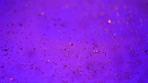 Dynamic Purple Glitter Background with Shimmering Bokeh Lights
