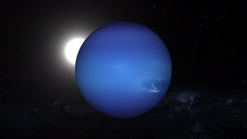 Der Planet Neptun animiert. 2819