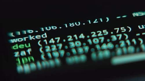 Realtime Data List of Countries and IP Addresses Under Cyber Attack Macro View