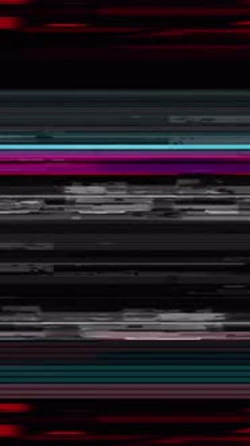 Vertical Digital Glitch Transition Overlay