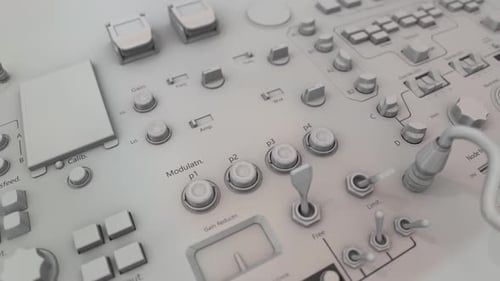 Gros plan d'un Synthétiseur de Musique Électronique Moderne