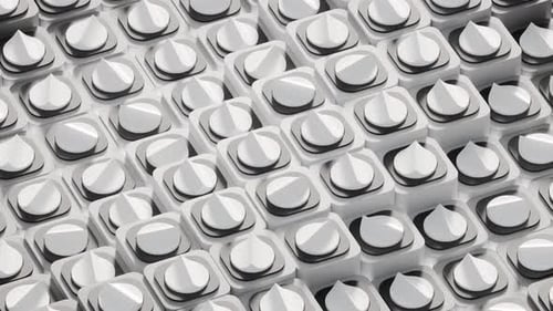 Wavy Geometric 3d Loop Animation