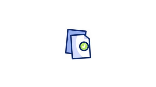 Modern Corporate Document Checkmark Animation