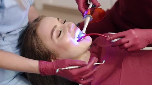 Patient d'une clinique de restauration par lumière ultraviolette