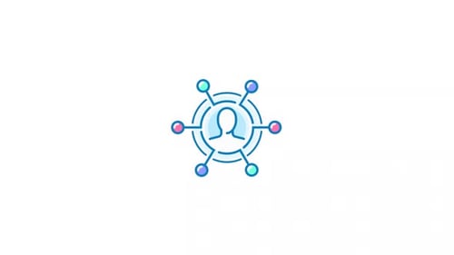 Animated User Profile Connections Icon