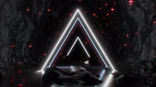 Neon Light VJ Tunnel 4K