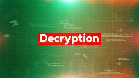 Decryption Word In Hacking And Cybersecurity On Digital Screen ...