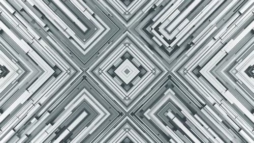 White Rhombic Geometric Pattern