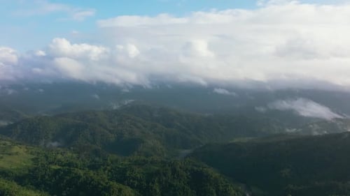 Tropical Landscape with Mountains