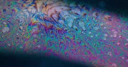 Flüssige Seifenblasenölfarbe für abstrakte Kunst