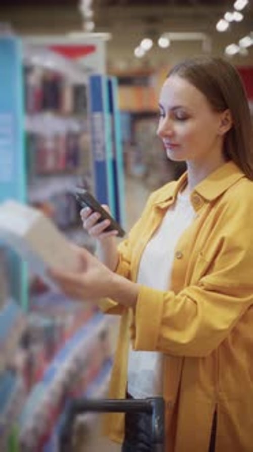 Scanning Purchases at a Retail Store During a Busy Shopping Day in a Casual Atmosphere