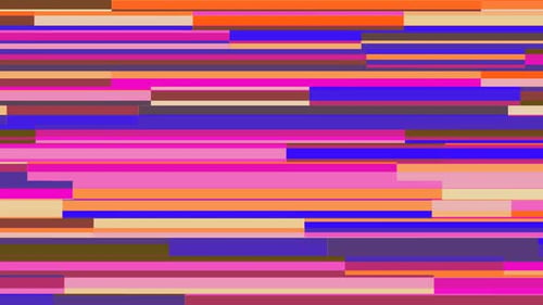 Colorful Glitch Horizontal Lines Abstract Background Loop