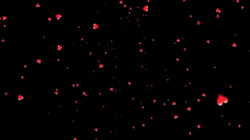 Valentine's Day Flying Hearts