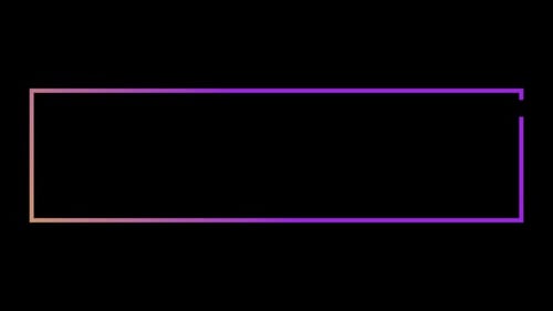 Aspect Colleción: Colorida animación rectangular del tercio inferior con un contorno que desaparece