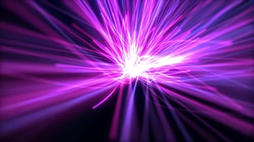 Light stripes, multi-color movement. Bright neon lines of light particles. Fiber Optics Light