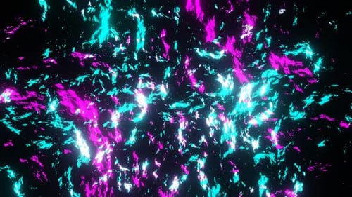 Cyan And Pink Moving Abstract Glowing Patterns Background Vj Loop Animation In Hd