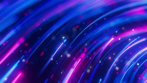 Extreme Closeup of Big Data Light Speed Warped Flow Abstract Digital Data Stream of Quantum