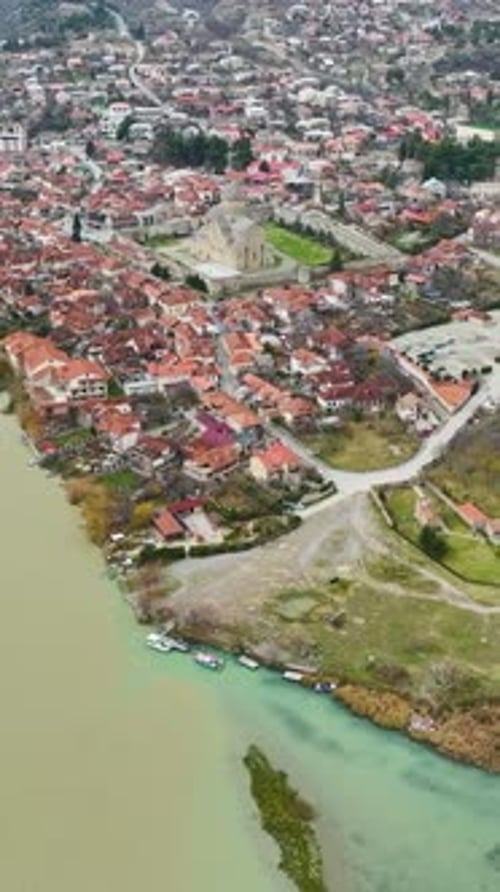 Vertical Video Mtskheta From Above Georgia's Magnificent Past