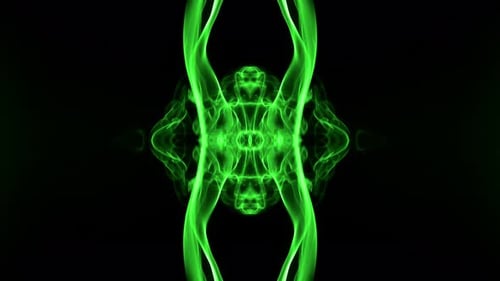 Miroir abstrait à effet symétrique de propagation de fumée 27
