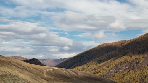 Bright Light in the Mountains in Autumn. Bright Light in the Mountains