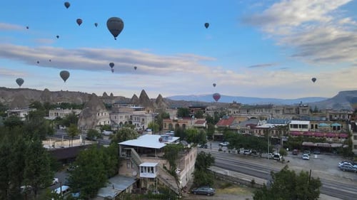 Cappadocia city balloons