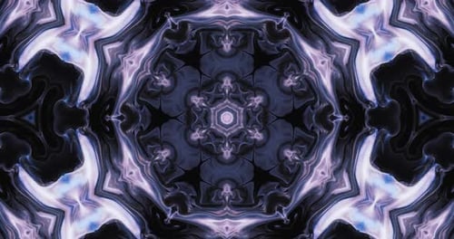 Abstract Fluid Kaleidoscope Looping Background Animation