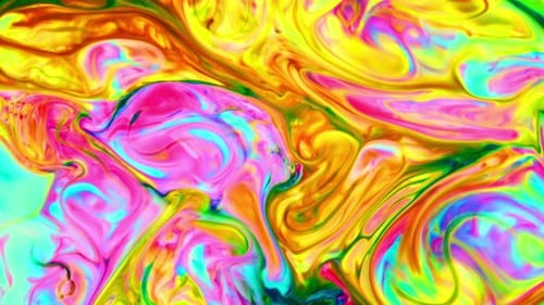 Abstract Colors Mixing and Swirling Together