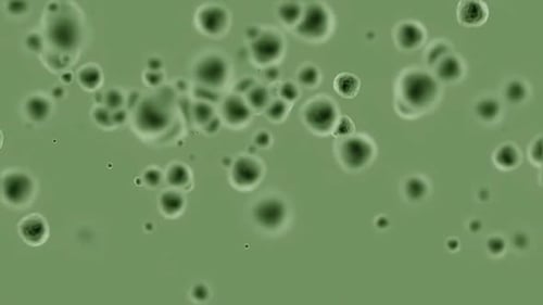 micro cell animated green background