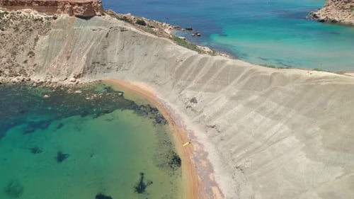 Aerial view of Malta island landscape