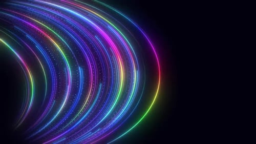 Data Transfer Speed Glowing Lines V16