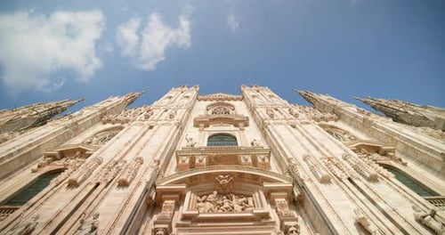 Majestic Duomo di Milano Cathedral, Low Angle View
