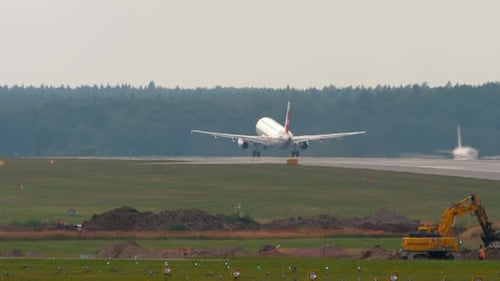 Airplane Taking Off During the Day