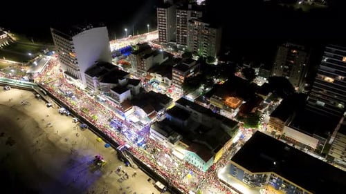 Festa de
carnaval em Salvador, na Bahia, Brasil. Paisagem de carnaval
.