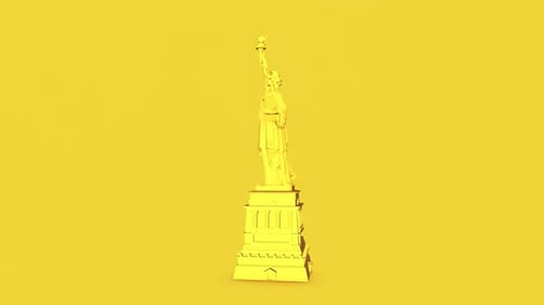 Statue Of Liberty Yellow